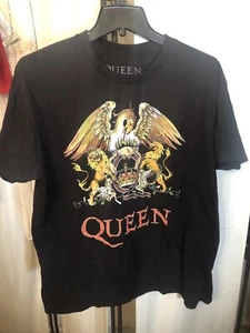 Queen Band Tee T Shirt Black Phoenix Crown Graphic Official Merch Size L - Picture 1 of 7