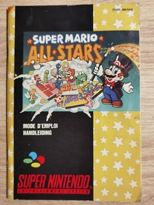 SUPER MARIO ALL STARS SUPER NINTENDO NES SNES (NOTICE SEUL MANUAL ONLY) - Picture 1 of 1