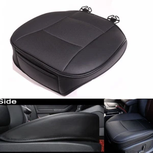 1Pcs PU Leather Car Front Seat Protector Pad Protector Cushion Black Chair Cover - Picture 1 of 8