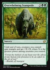 Overwhelming Stampede FOIL Modern Masters 2015 NM Green Rare MTG CARD ABUGames