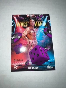 2025 Topps WWE World Wrestlemania 41 Exclusive Purple Kit Wilson 058/249 /249 - Picture 1 of 1