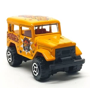Majorette Toyota Land Cruiser J40 Pinder Collection Yellow 1:53 (3") no Package - Picture 1 of 6