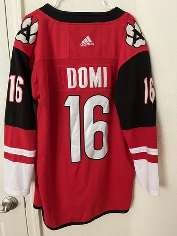 Authentic NHL ARIZONA PHOENIX COYOTES JERSEY ADIDAS CLIMATE Sz 50 #16 MAX DOMI Cover