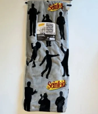 Manta de felpa Seinfeld programa de televisión silueta Jerry George Kramer abanico Elaine Foto 1 de 4