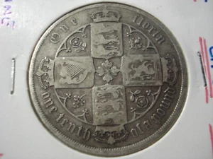 Moneda de plata de ley florín gótico Gran Bretaña 1879 - Imagen 1 de 2