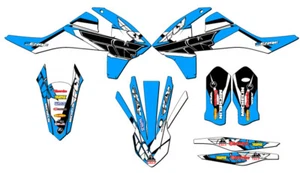 2017-2018 XC 13 FLY Sky Blue Senge Graphics Kit Compatible with KTM - Foto 1 di 10