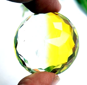 BI-Color Tourmaline (90)Ct Natural Loose Gemstone Certified Round Cut Best Offer - Picture 1 of 5