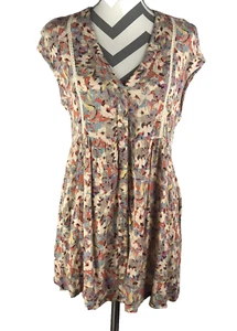 Vanessa Virginia Anthropologie Womens Cottagecore Floral Tunic Top, Size S - Picture 1 of 12