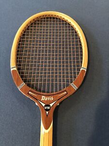 Tad Davis Hi-Point - Wood Tennis Racquet w/Cover Excellent Condition Usa Vintage