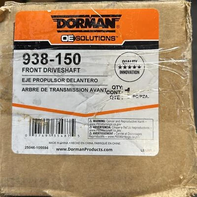 Conjunto de eje de transmisión delantero Dorman 938-150 para Dodge Ram 1500 2002-2006 Foto 1 de 4