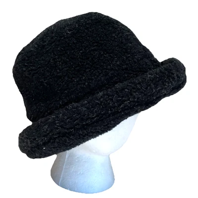 Sombrero Cubo Express Chenille Para Mujer Talla Única Negro Brezo Ala Enrollada Acogedor Nuevo Con Etiquetas Foto 1 de 4