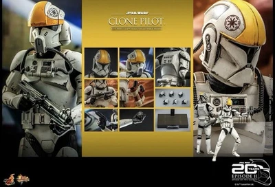 Hot Toys Star Wars Clone Pilot Escala 1:6 Figura Ataque de los Clones MMS648 Foto 1 de 4