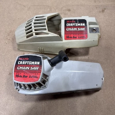 Motosierra Craftsman 2.0 Metal Retroceso Tirador Arranque Conjunto Embrague Cubierta Lateral Foto 1 de 4