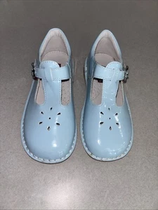 L’Amour Joy Light Blue T Strap Patent Mary Janes Girls Size 1 - Picture 1 of 5