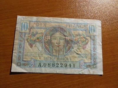 Sarre Francés 10 Francos 1947 Territorios Ocupados Francia Sarre Protectorado Fr Foto 1 de 2