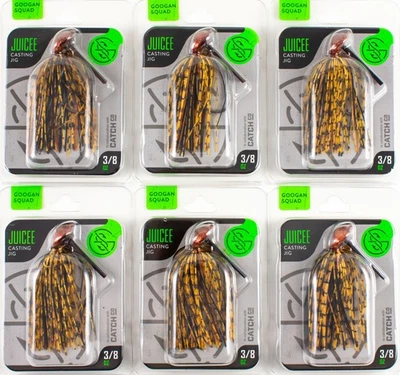 (LOTE DE 6) PLANTILLA DE FUNDICIÓN GOOGAN SQUAD JUICEE 5/0 3/8 OZ COWBOY CRAW A3120 Foto 1 de 2