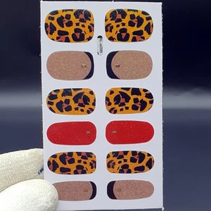 Leopard Print Nail Art Stickers Water Decals Transfer Sheet Decor Trand Gift - Picture 1 of 4