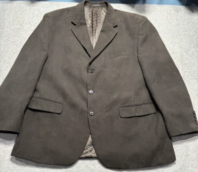 Blazer Ralph Lauren Negro Micro Pana Abrigo Deportivo Chaqueta Cordón Dillards 44R Foto 1 de 4