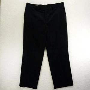 Pantalone Perry Ellis velluto a coste uomo 38x32 nero misto poliestere elasticizzato gamba larga - Foto 1 di 10