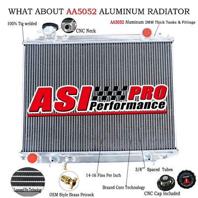 2 Row Radiator For 2006-11 Ford RANGER PJ PK MAZDA BT-50 2.5 3.0L Diesel AT/MT - image 1 of 4