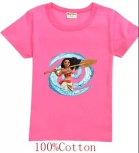 Disney Moana Pink T Shirt. 100cm to 120cm - Picture 1 of 4