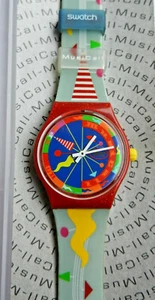 SWATCH + MUSICALL + SLR100 FANDANGO + ALARM FUNCTION + designed by A.MENDINI + NEW/NEW - Picture 1 of 1