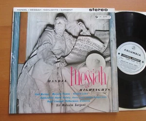 SAX 2365 ED1 Handel Messiah Highlights Sir Malcolm Sargent Columbia 1st B/S EX - Picture 1 of 6