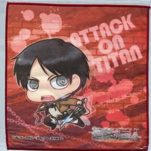 towel handkerchief Attack on Titan Shingeki no Kyojin anime Eren Jaeger / Yeager - Picture 1 of 2