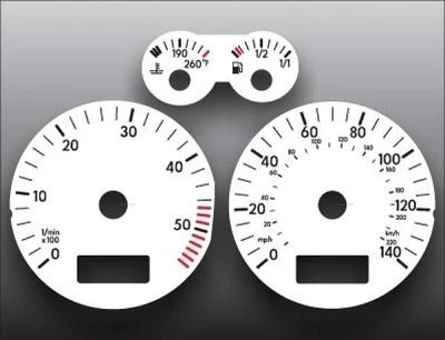 White Face Gauges for 1999-2003 Volkswagen Jetta Golf 140 MPH TDI - Image 1 of 4