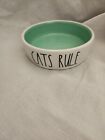  Rae Dunn  "Cats Rule" LL  Farmhouse Style Cat Bowl~ Dish