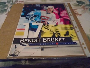 1997-1998 MONTREAL CANADIENS POSTER COLOR 8 BY 11 BENOIT BRUNET - Picture 1 of 1
