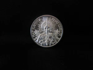 Fiat Justitia Ruat Caelum serie Latin Allure 1 oz plata EE. UU. encapsulado redondo BU - Imagen 1 de 2