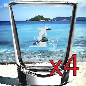 Don't Trip x4 Schnapsgläser Spirit Likör Party 2 Unzen Premium anpassen Arbeit NEU - Bild 1 von 9