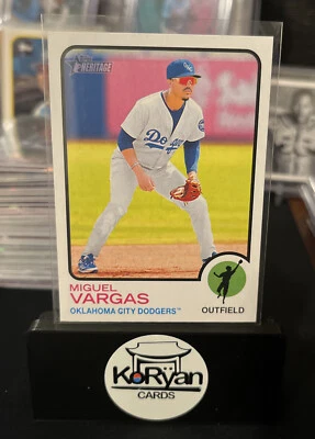 2022 TOPPS HERITAGE MINORS (#196) - MIGUEL VARGAS Rc QTY - Image 1 of 2