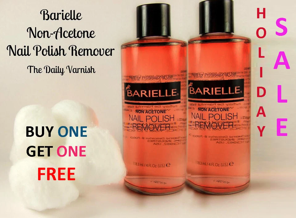 [NEW YEAR BIG SALE] BARIELLE Non-Acetone Nail Polish Remover 4oz [US-MADE] Foto 1 de 1