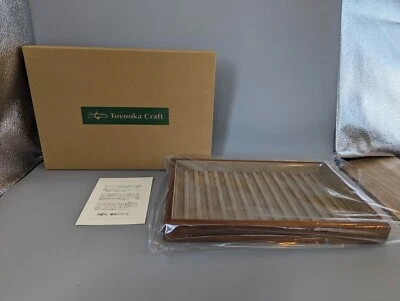 Toyooka craft Stackable Fountain pen tray without lid for 15 pens Handmade - Image 1 of 4