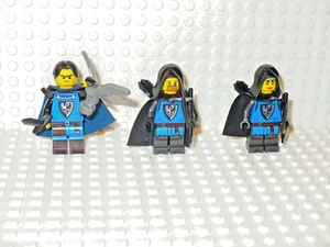 LEGO Castle Black Falcon soldier X3 minifigure Ranger scout archer cape 10305 - Picture 1 of 3