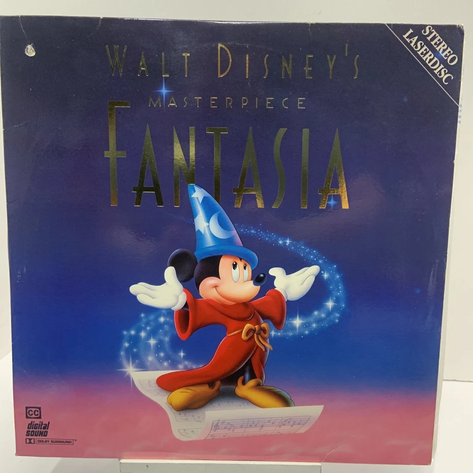 Disney Masterpiece Fantasia Laser Disk Movie  Laserdisk 2 disk Mickey Mouse EX / Foto 1 de 4