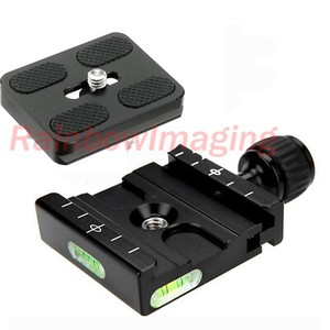 Adapter Plate Square Clamp + Quick Release Plate for Arca-Swiss Tripod Ball Head