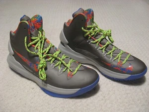 2012 Nike Kevin Durant KD Splatter Größe 10 Basketball hohe Schuhe #554988-007 - Bild 1 von 10