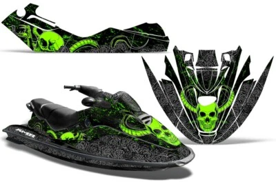 Jet Ski Graphics Decal Sticker For Sea-Doo GTX 1996-1999  MALICE GRN - Image 1 of 2