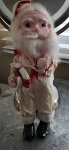 De colección ÚNICO Papel Maché Marinero Santa 13" - Imagen 1 de 6