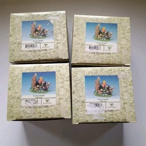 Lot of 4 Teeny Tiny Tails Test Your Strength Fitz & Floyd Figure NIP - Picture 1 of 4