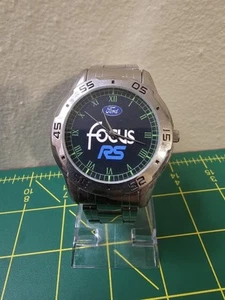 Ford Focus Quartz Men's Watch Stainless Steel, New Battery - Imagen 1 de 9
