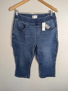 NWT Lane Bryant High Rise Jegging Pedal Stretch Pull On Crop Jeans Sz 12 $69.95 - Picture 1 of 4