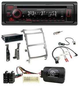 Kenwood Lenkrad CD USB Bluetooth DAB Autoradio für Hyundai IX55 2009-2012 silber - Bild 1 von 9