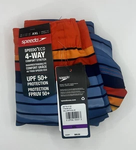 Speedo Herren Standard Badehose Knielang Boardshort Bondi Gestreift Gr. XXL - Bild 1 von 3