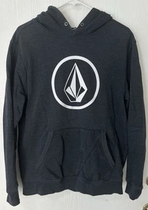 VOLCOM Official Dark Gray Pullover Hoodie Sweatshirt, Size Medium - Picture 1 of 6
