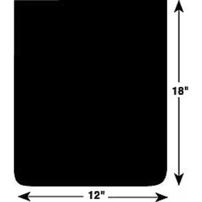 Buyers Products B1218lsp Mud Flaps, 18 In X 12 In, Rubber, Black, 1 Pr - Image 1 of 3
