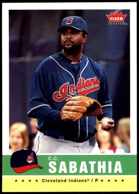 C.C. Sabathia 2006 Fleer Tradition #82 Indians MLB LEER ENVÍO GRATUITO AutographDen Foto 1 de 2